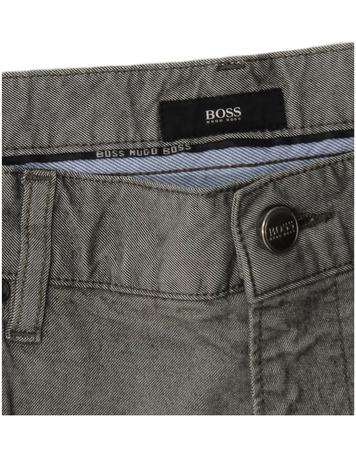 Vaqueros Hugo Boss Hombre Rectos W36 L29 Algodón Gris