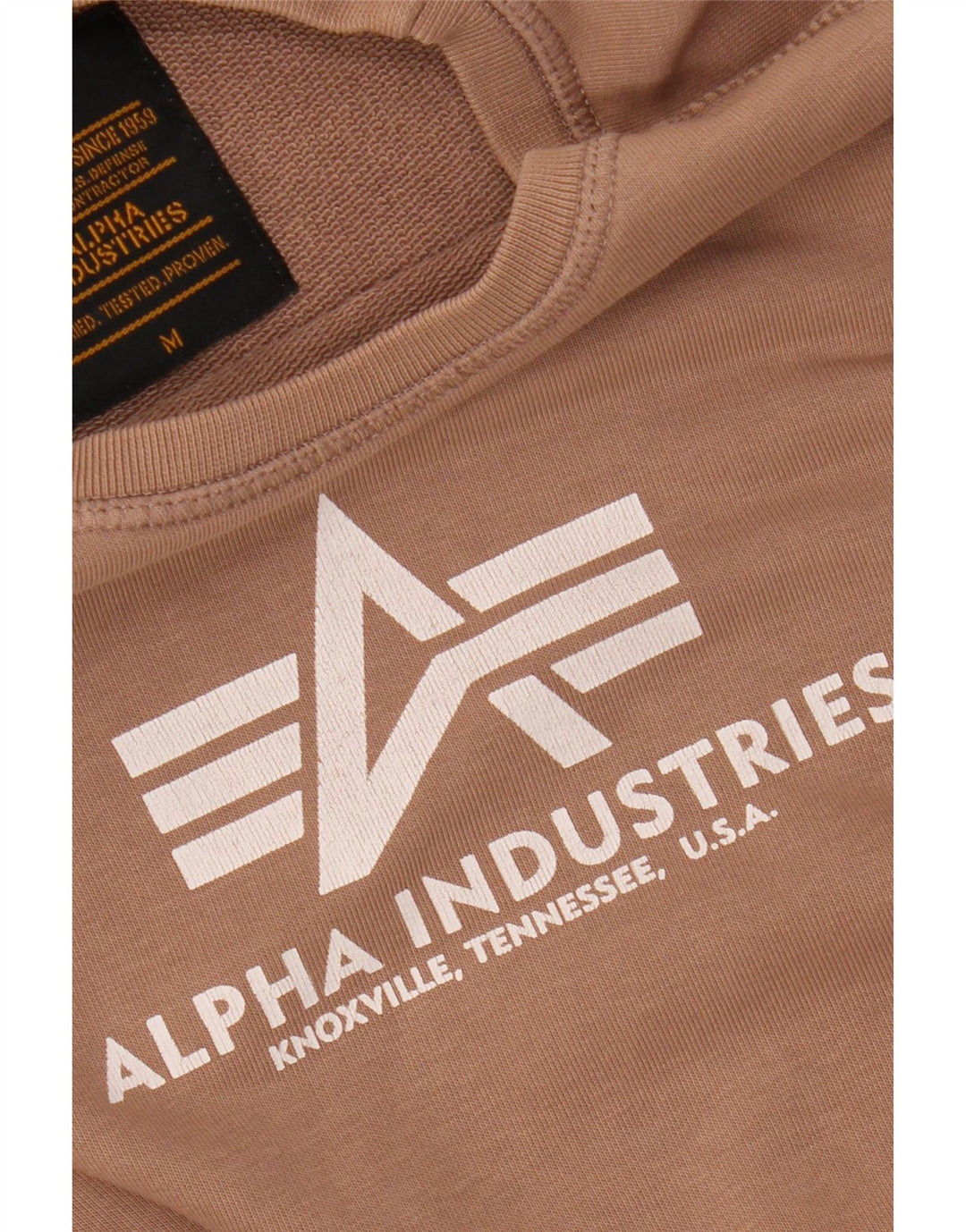 ALPHA INDUSTRIES Sudadera gráfica para mujer Jersey UK 40 Marrón medio