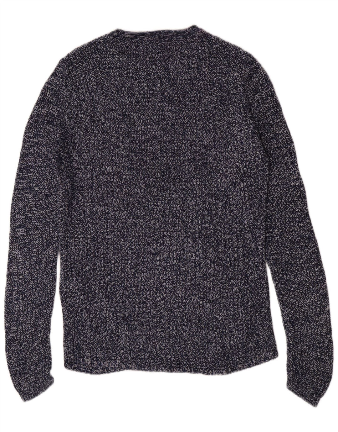 Jersey Jack & Jones Hombre con cuello redondo y cuello redondo de algodón azul marino medio