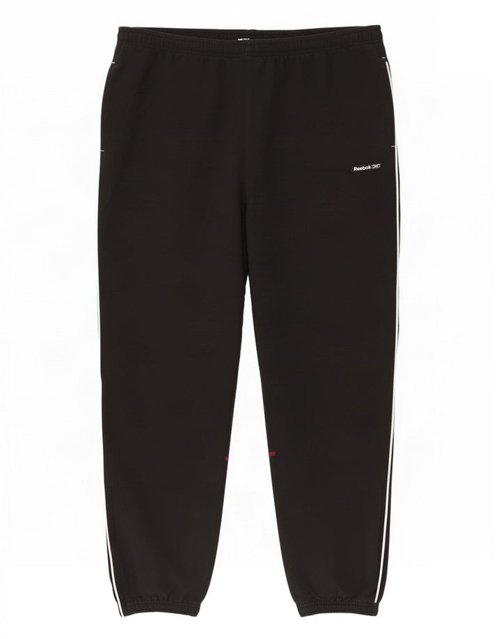 Reebok Pantalones De Chándal Para Hombre Joggers Large Negro Poliéster