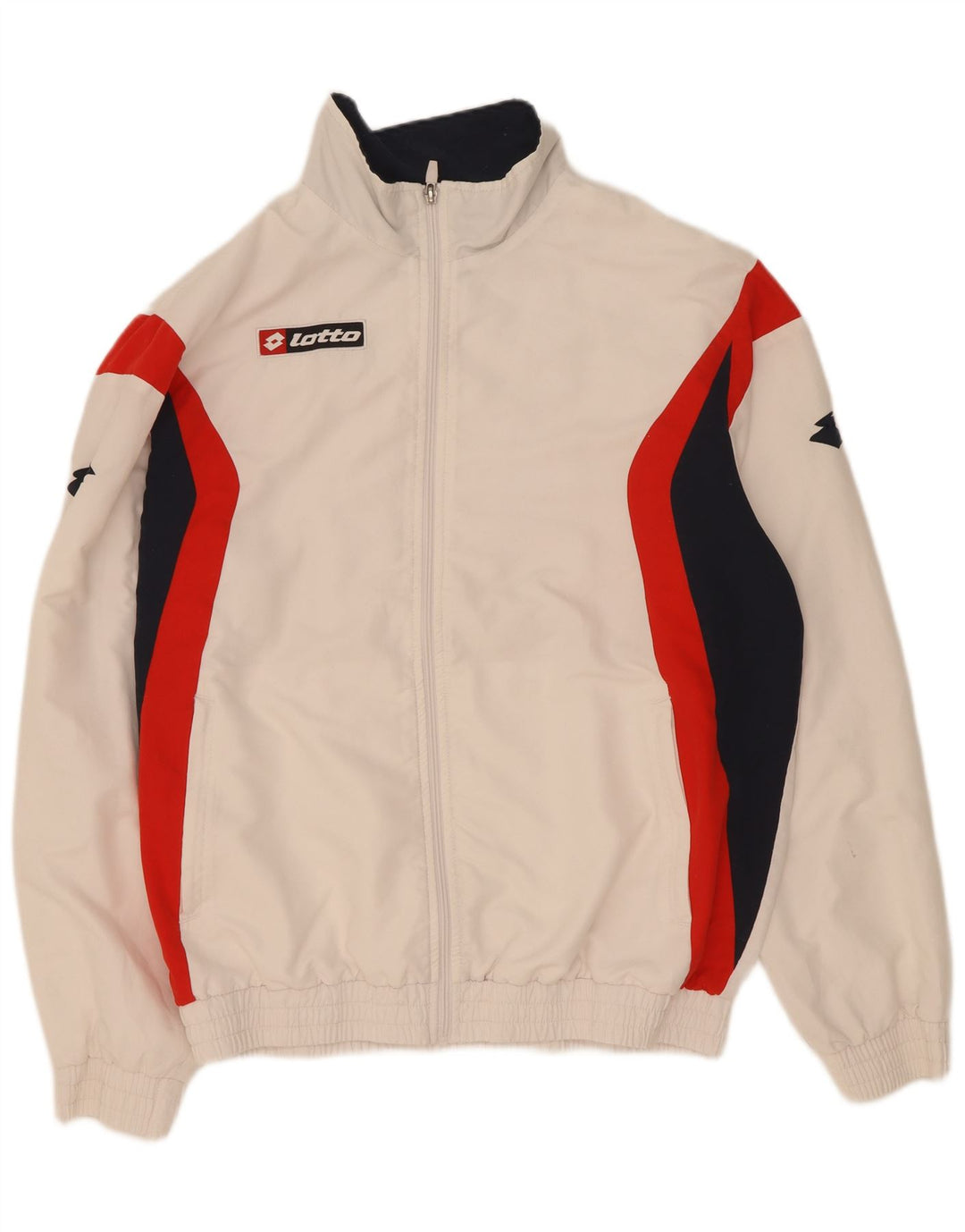 Lotto Hombre Chándal Top Chaqueta XL Blanco Colorblock Poliéster