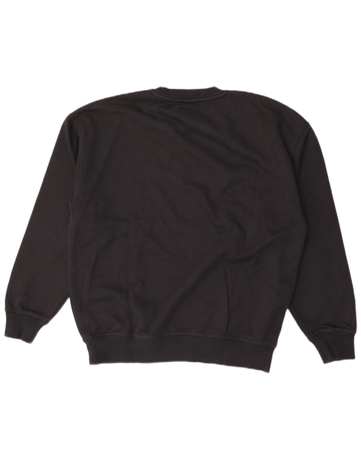 Converse Hombre Sudadera Gráfica Jersey Mediano Algodón Negro