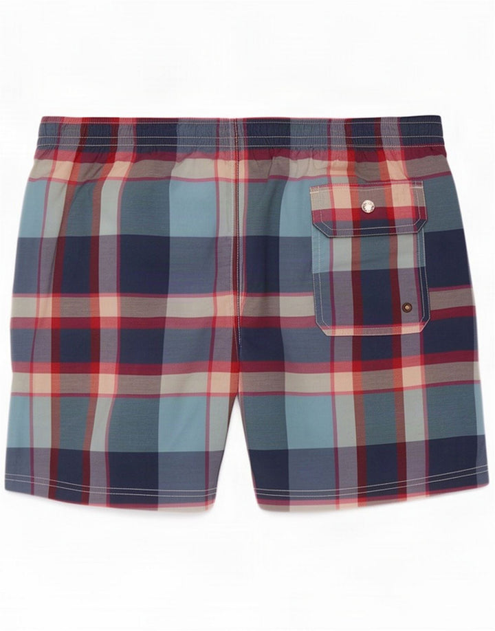 Bañador Massimo Dutti Hombre Bañador Grande Cuadros Multicolor Poliéster