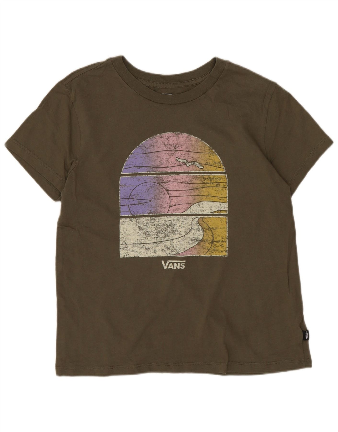 Vans Camiseta gráfica para niño 10-11 años Mediana Caqui Algodón