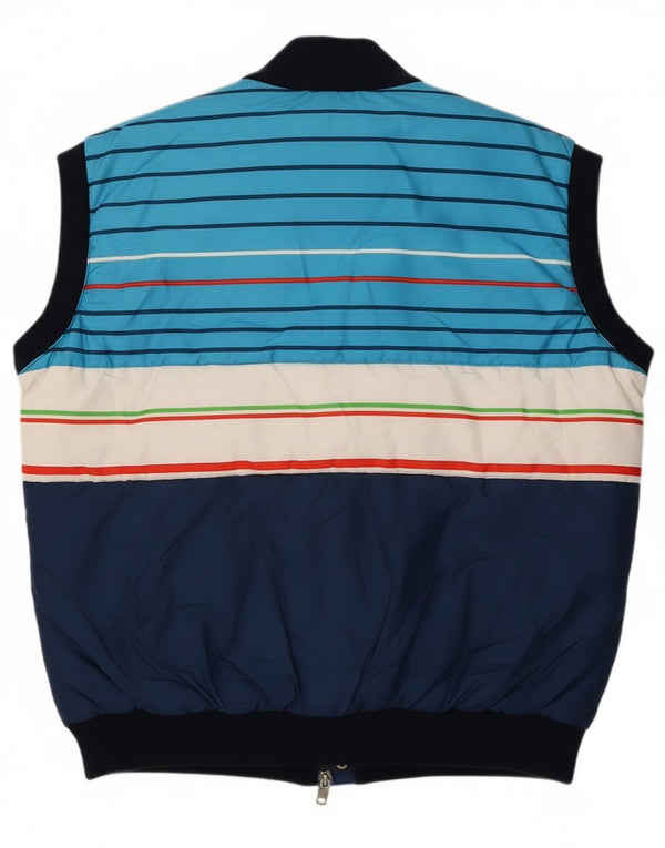 Azzurra Chaleco acolchado para hombre UK 40 Large Azul marino Colorblock