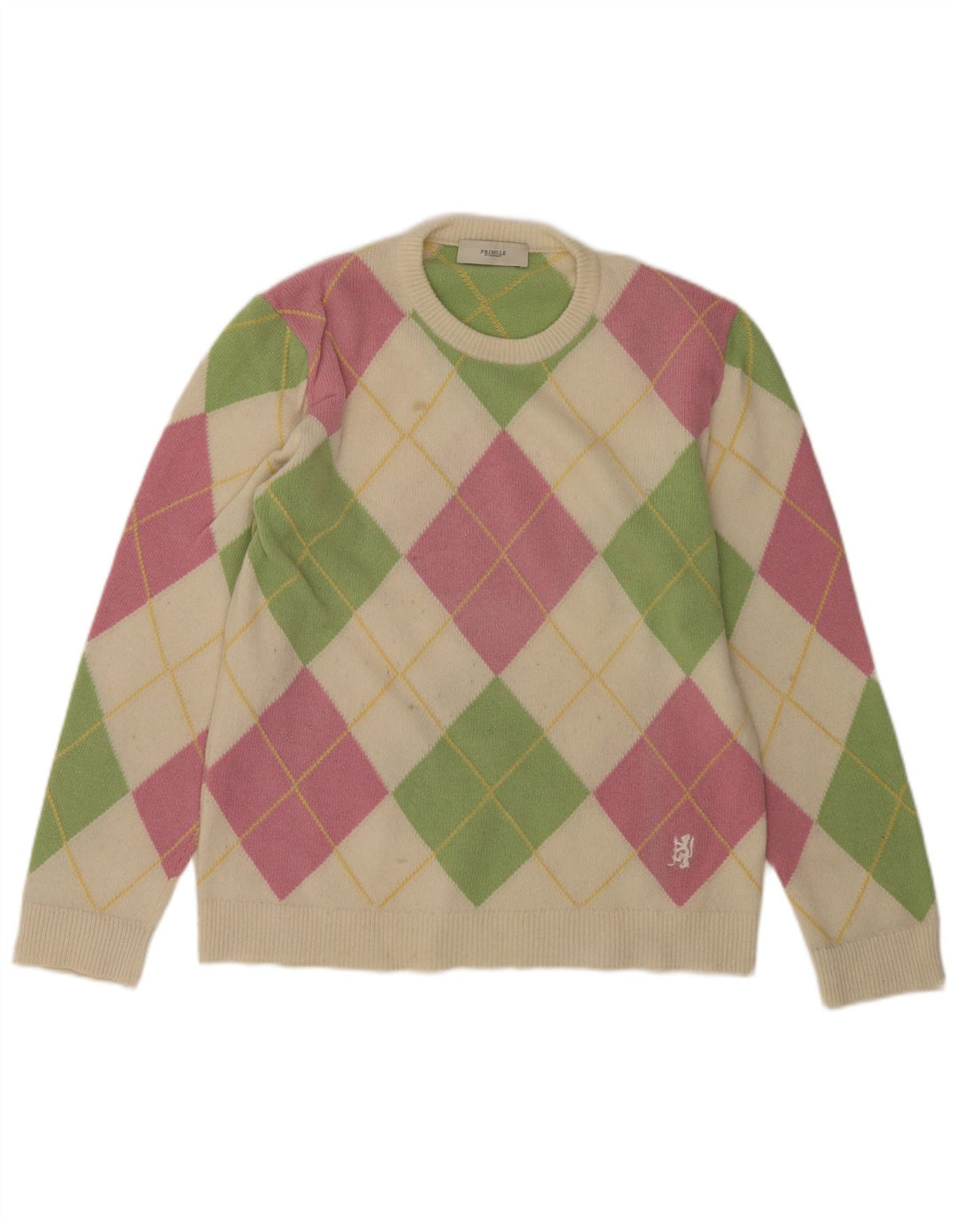 Pringle Jersey De Cuello Redondo Para Hombre Jersey Mediano Multicolor Argyle/Diamond