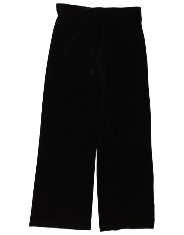 Marks & Spencer Pantalones casuales de pierna ancha para mujer UK 44 Medium W34 L30 Negro