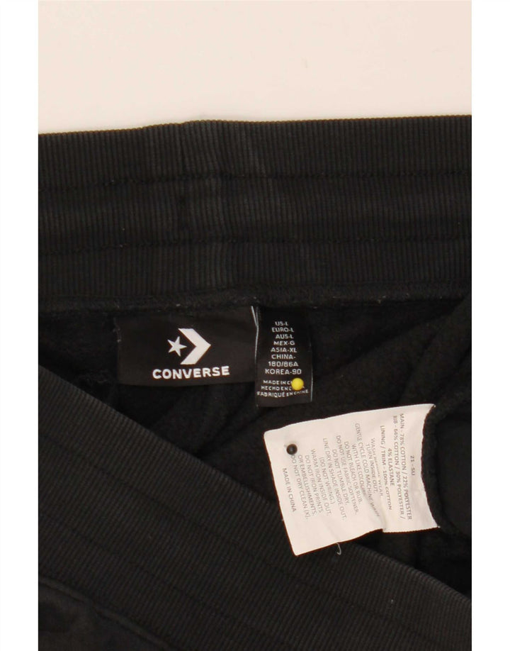 Converse Hombre Pantalones De Chándal Joggers Grande Algodón Negro