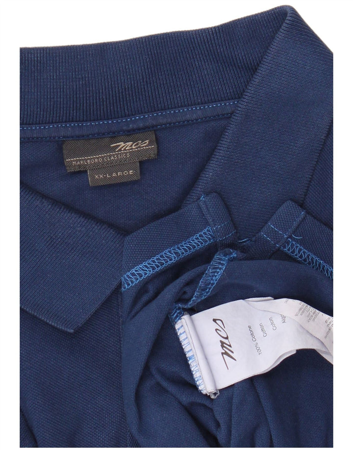 MARLBORO CLASSICS Polo para hombre 2XL Azul marino Algodón
