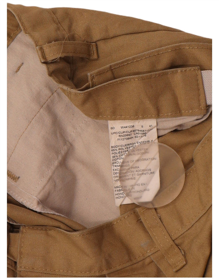 Dickies Pantalón cargo con pinzas para hombre W40 L30 Poliéster beige
