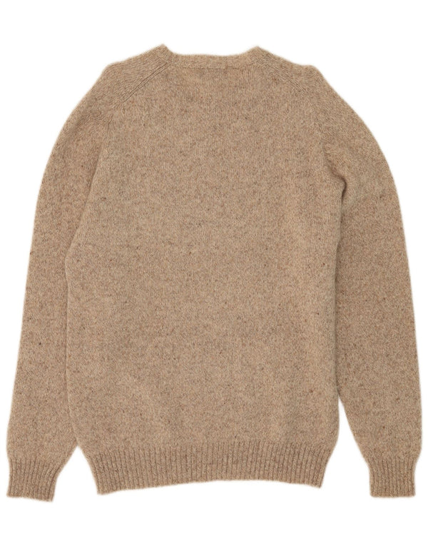 Kappa Hombre Jersey Con Cuello En V Jersey De Lana Moteada Beige Grande