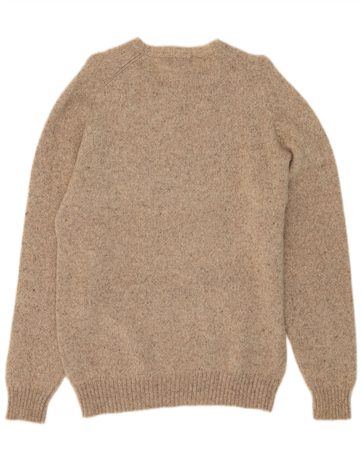 Kappa Hombre Jersey Con Cuello En V Jersey De Lana Moteada Beige Grande