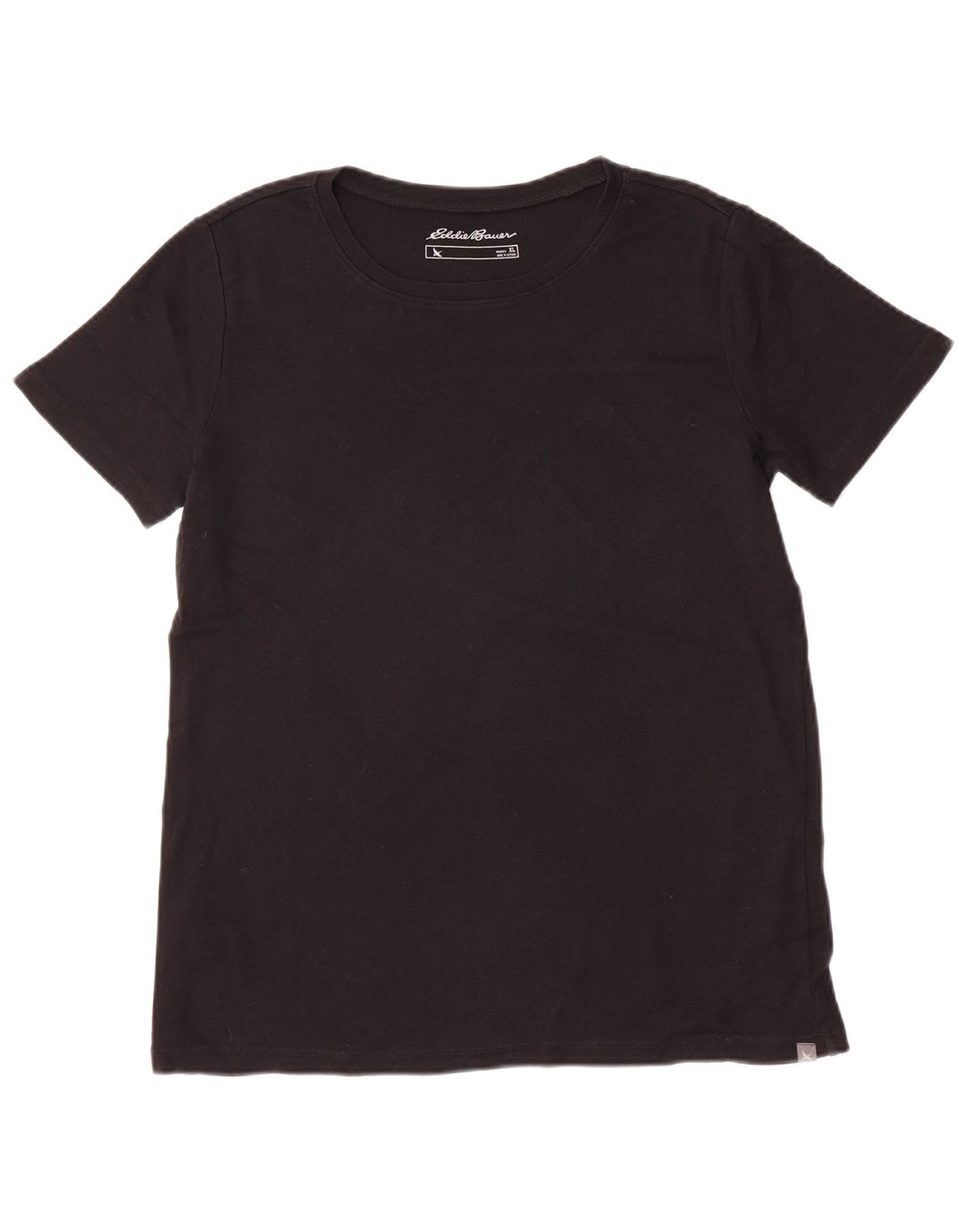 EDDIE BAUER Camiseta Mujer Top UK 40 XL Algodón Negro