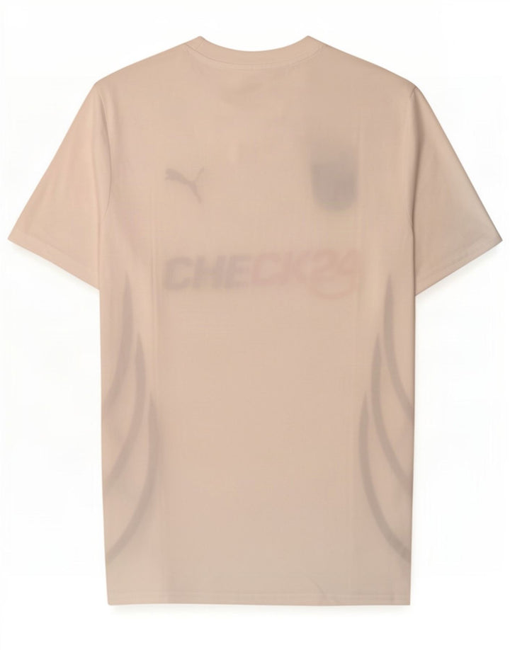 Puma Mens Deutshland Graphic Camiseta Top Pequeño Poliéster Blanco