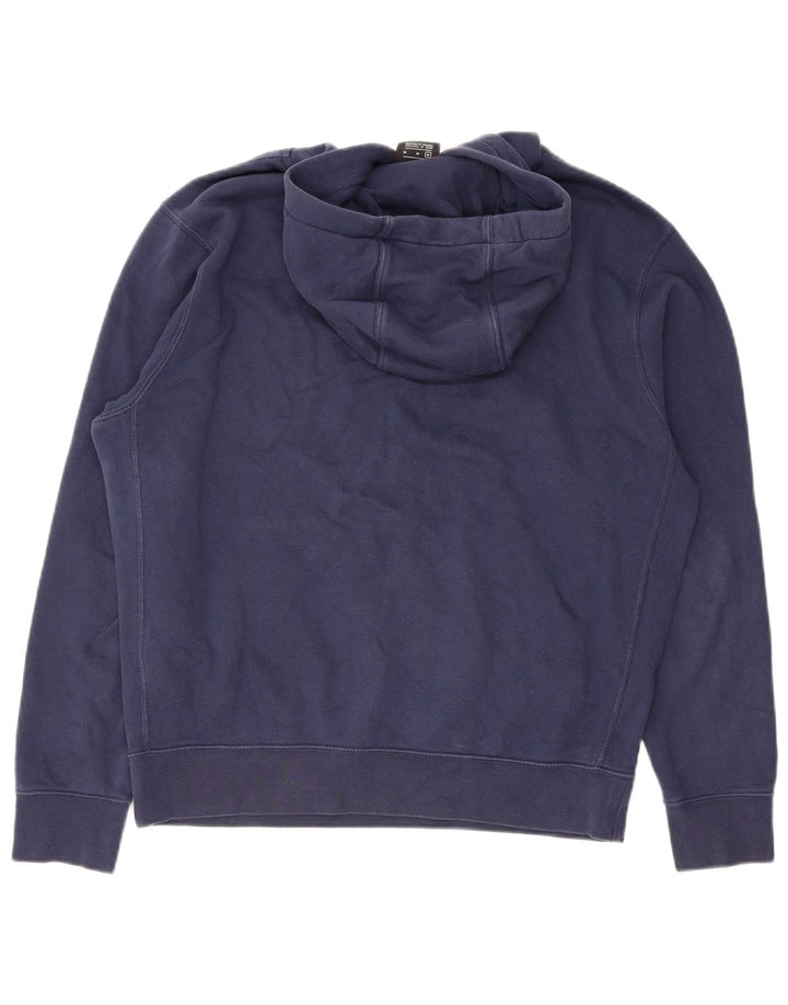 Nike Hombre Sudadera con capucha gráfica Jersey de algodón azul marino mediano