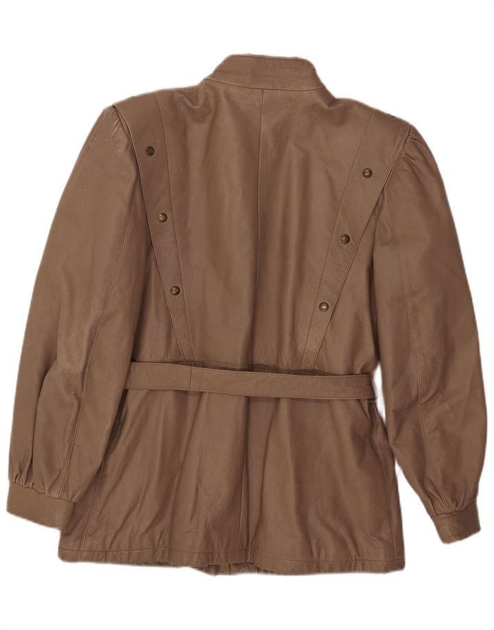 Liverpool Chaqueta de cuero para mujer IT 46 Cuero beige grande