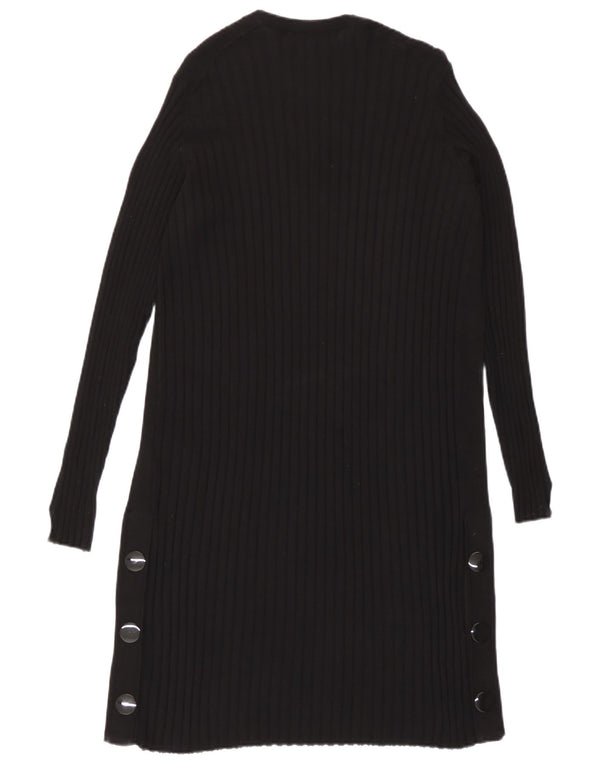 Marks & Spencer Suéter Cárdigan Abierto Largo para Mujer UK 40 Small Negro