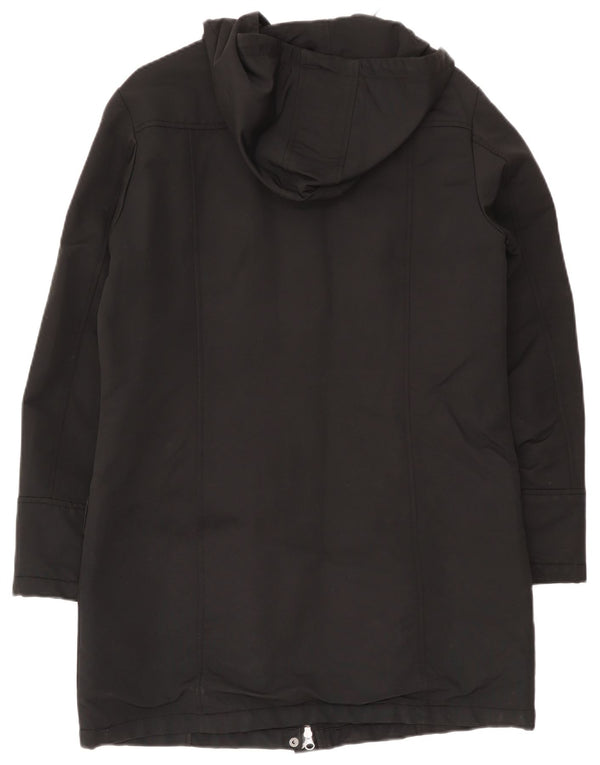 Sergio Tacchini Parka con capucha para mujer UK 40 XL Algodón negro