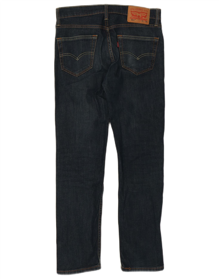 Levi's Hombre 511 Slim Jeans W30 L28 Algodón Azul Marino