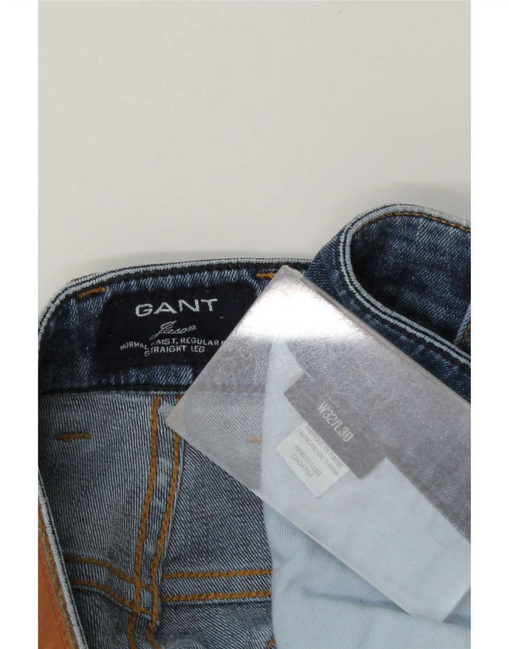 Vaqueros rectos de corte regular Gant para hombre W32 L30 Algodón azul