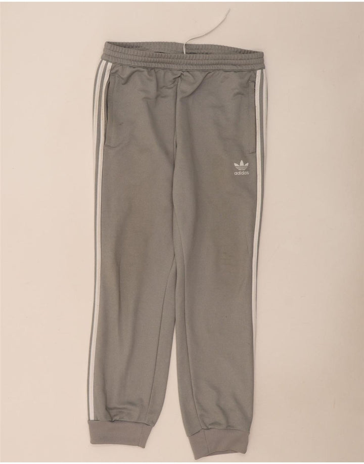 Adidas Hombre Pantalones De Chándal Joggers Grande Gris Poliéster