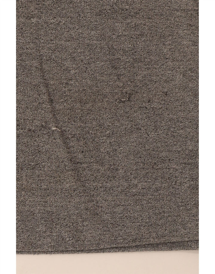 Reebok Sudadera extragrande con cuello y cremallera para mujer EU 36 Small Grey Cotton