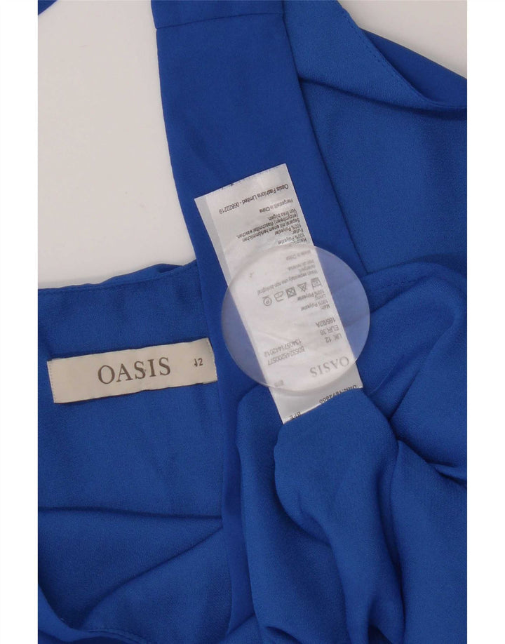 Camiseta sin mangas Oasis para mujer UK 40 Poliéster azul medio