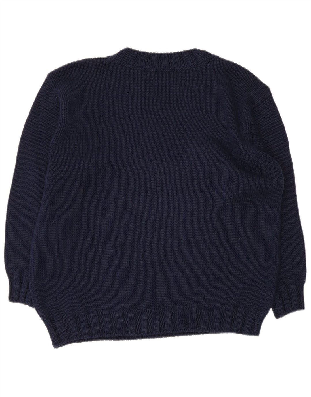 Benetton Jersey De Cuello Redondo IT 42 Medium Azul Marino Floral