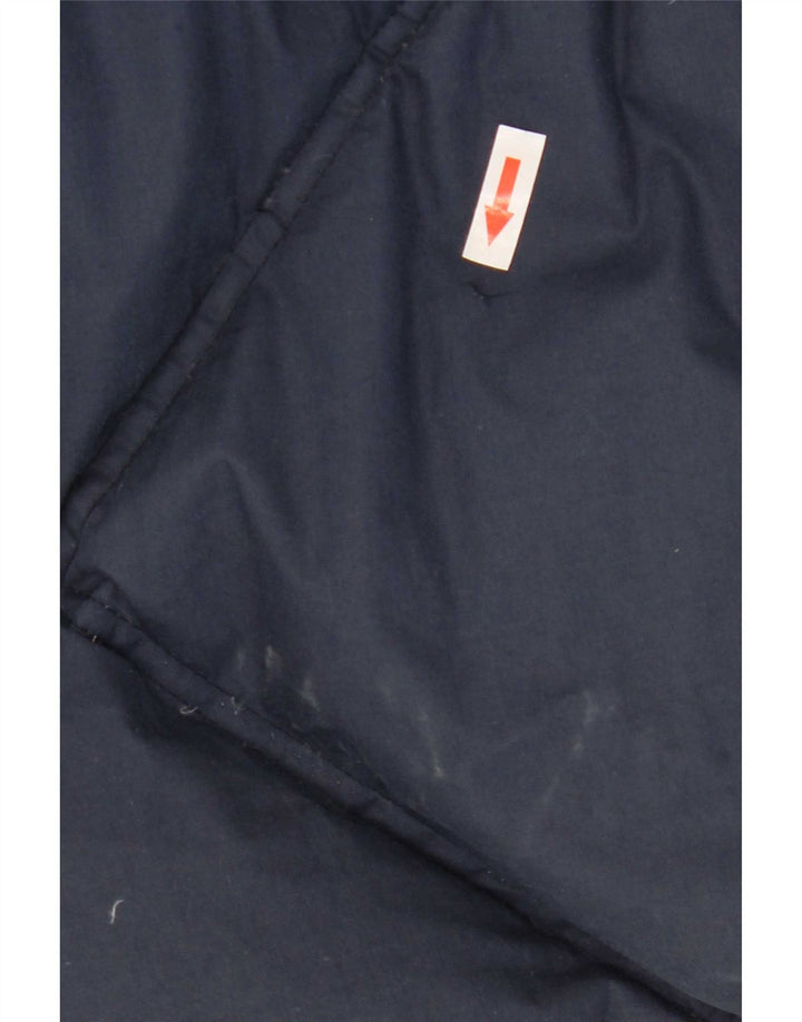 Vintage hombres acolchado reversible chaqueta de esquí Reino Unido 40 poliéster rosa grande
