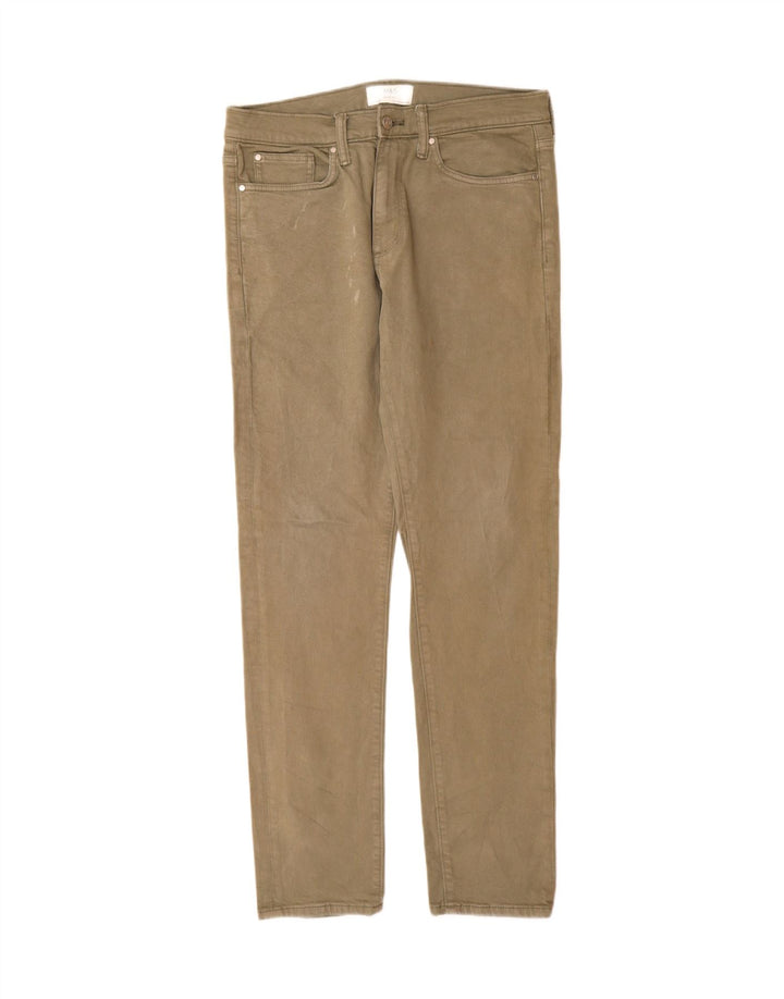Marks & Spencer Jeans ajustados para hombre W32 L33 Algodón caqui