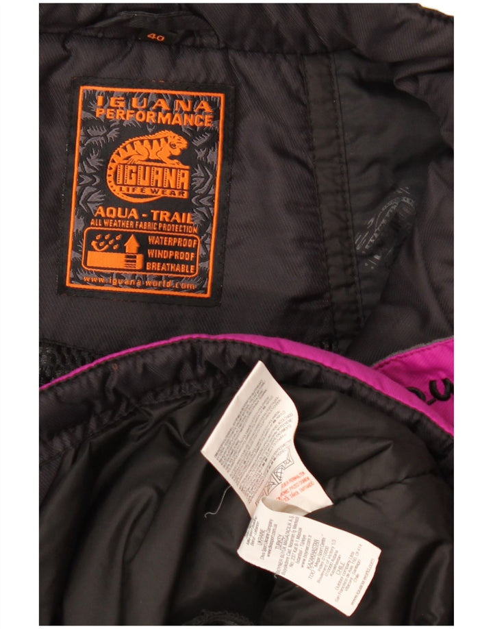 Chaqueta de esquí con capucha para mujer Iguana EU 40 Poliéster color block rosa medio