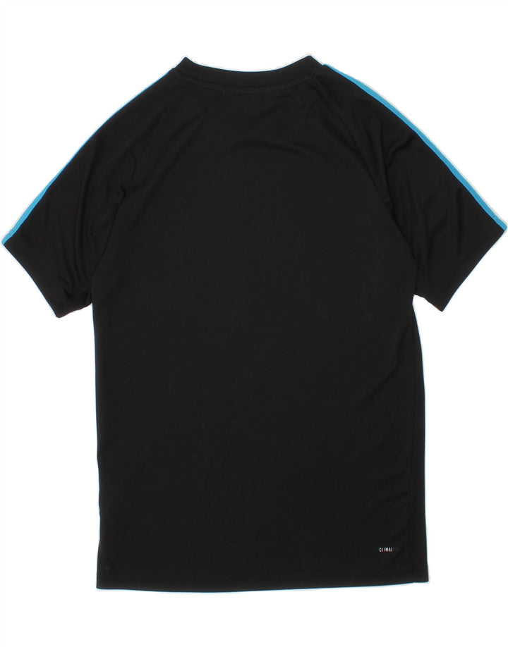 ADIDAS Boys T-Shirt Top 11-12 Years Black Polyester Vintage Adidas and Second-Hand Adidas from Messina Hembry 