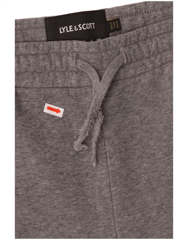 Pantalones de chándal para hombre Lyle & Scott Joggers de algodón moteado en gris medio