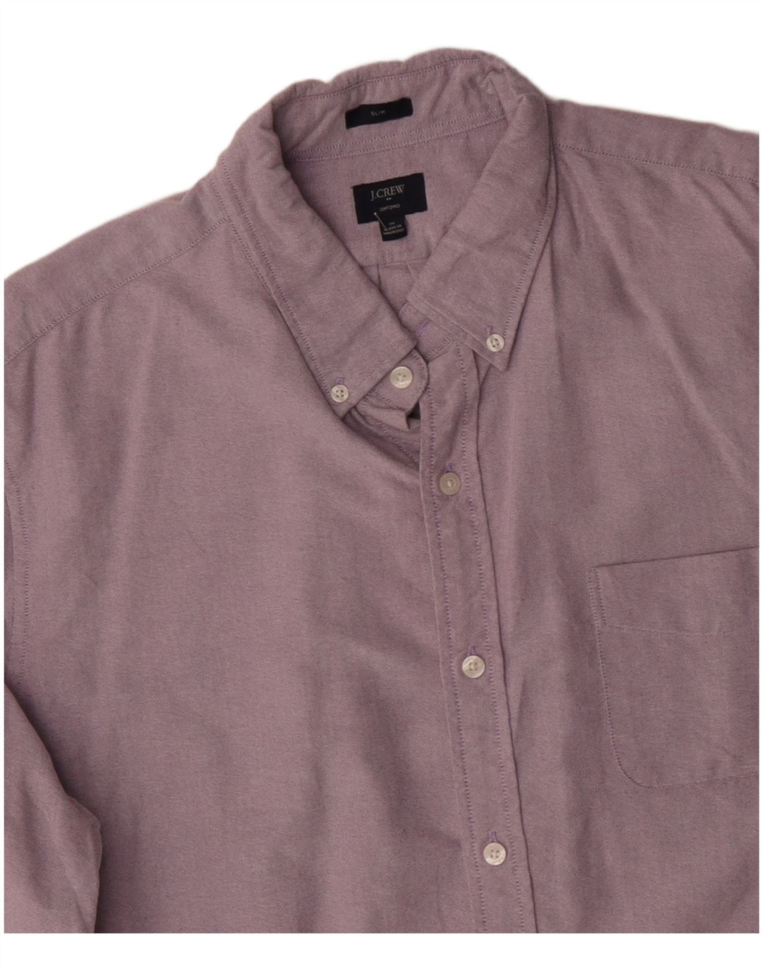 J. CREW Camisa Oxford Slim para Hombre XL Algodón Morado