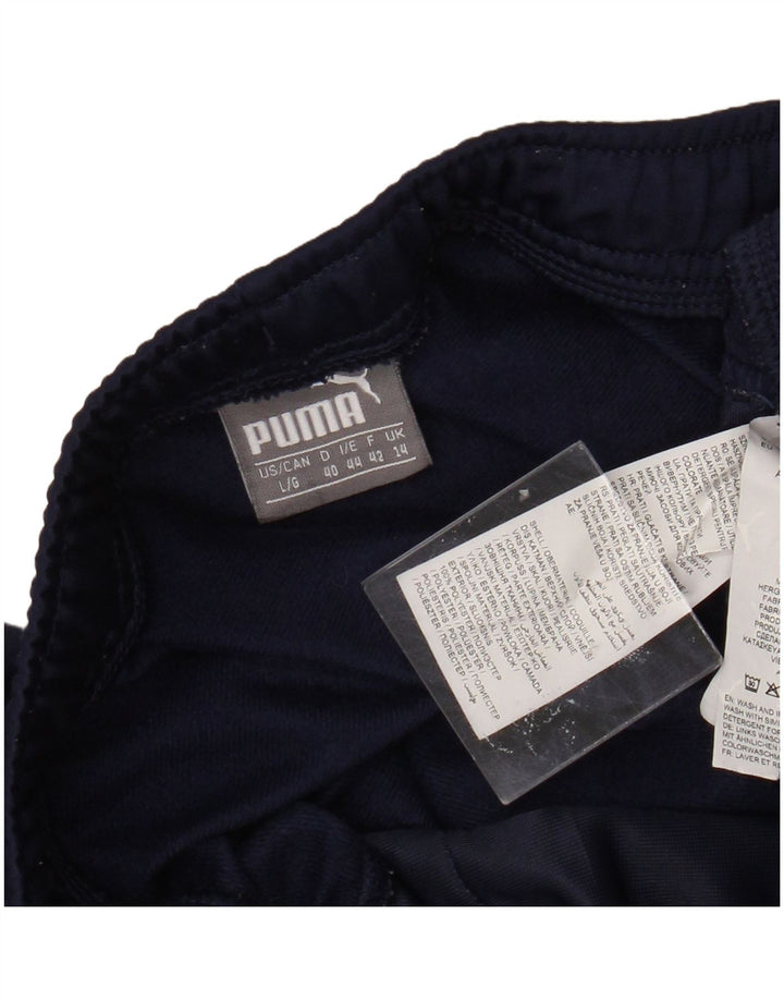 PUMA Pantalones de chándal para mujer UK 14 Large Azul marino Poliéster