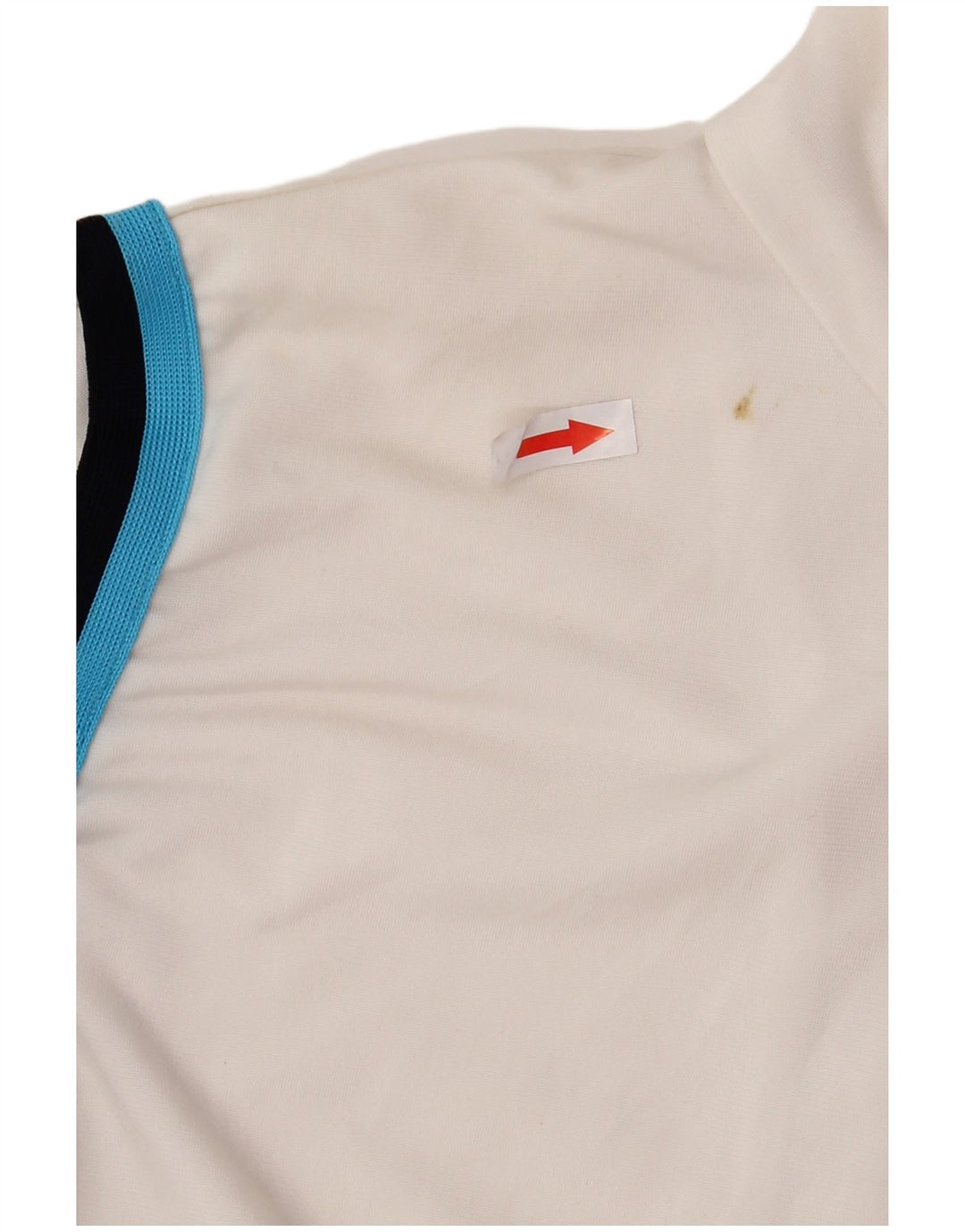 Puma Mujer Chándal Top Chaqueta UK 10 Pequeño Blanco Rayas Poliéster