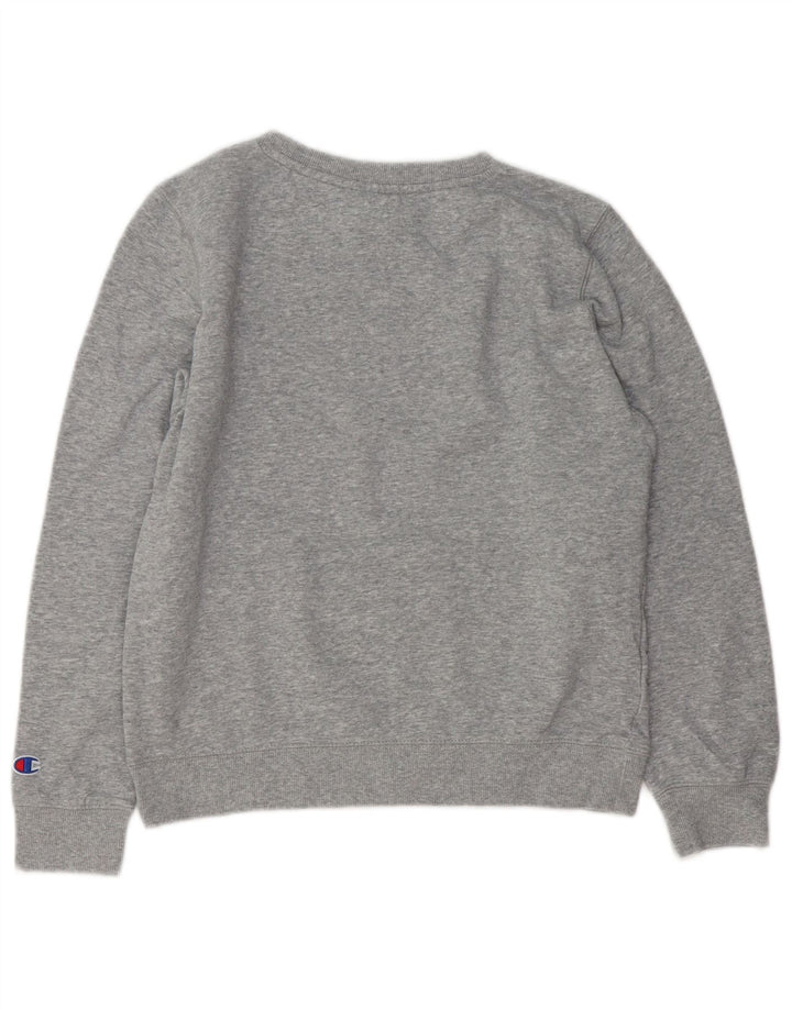 Champion Sudadera Gráfica para Mujer Jumper UK 10 Small Grey Moteado