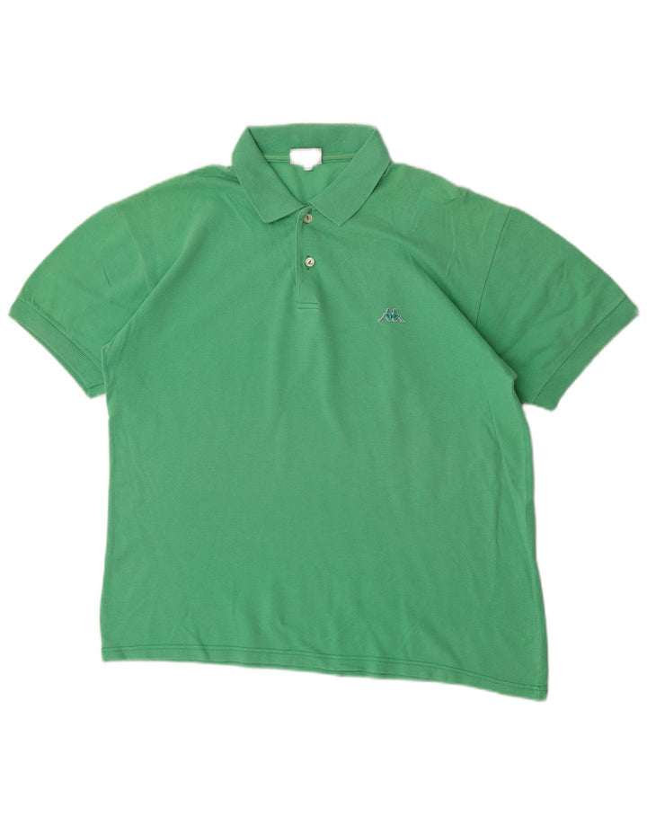 Polo Kappa Hombre Algodón Verde Medio