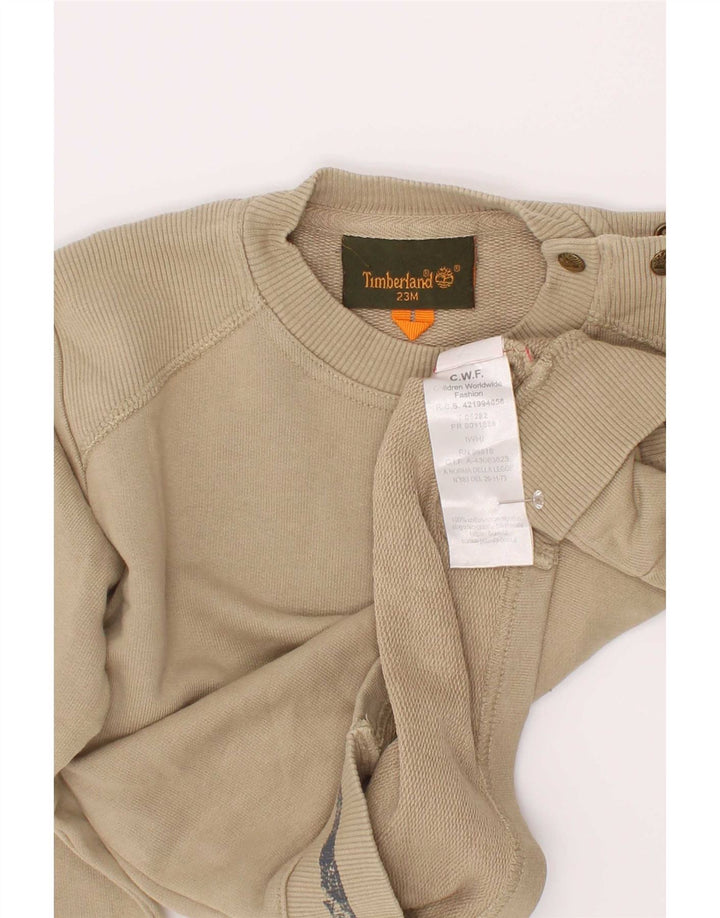 Timberland Sudadera Gráfica para Niños Jersey 2-3 Años Algodón Beige
