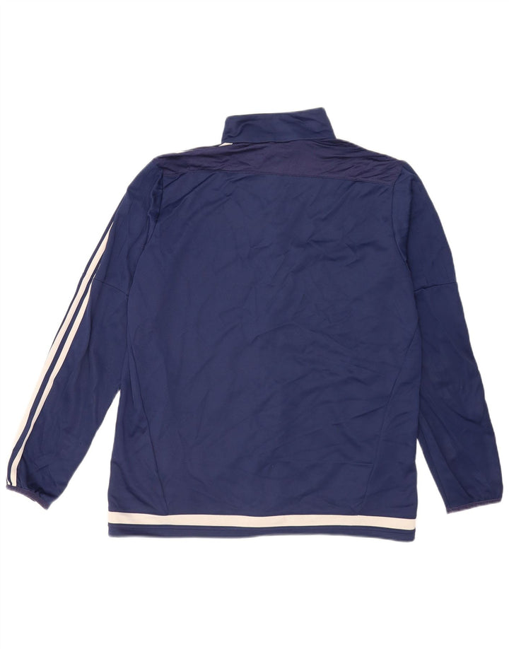 Adidas Mens Climalite Chándal Top Chaqueta Grande Azul Marino Poliéster