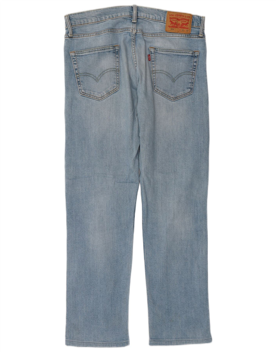 Levi's Vaqueros rectos 504 para hombre W33 L32 Algodón azul