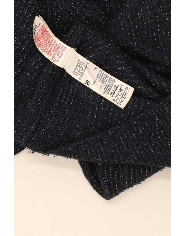 Marks & Spencer Jersey de cuello redondo para hombre XL Poliamida azul marino