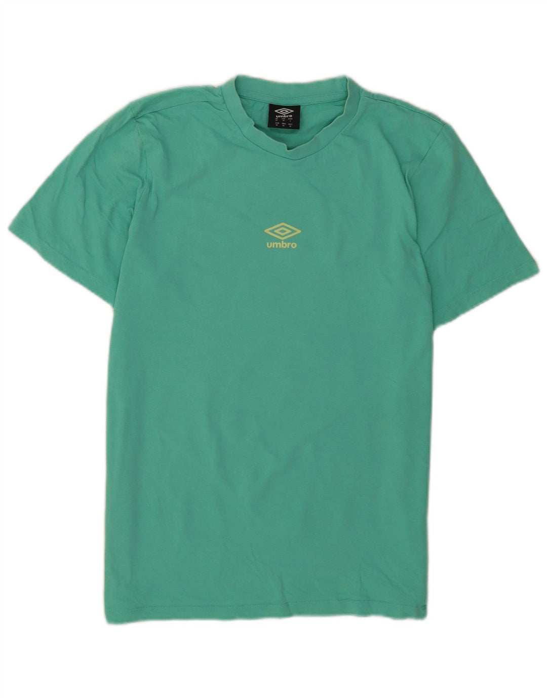 Umbro Hombre Camiseta Gráfica Top Algodón Verde Medio
