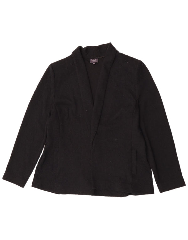 Marks & Spencer Chaqueta tipo blazer abierta para mujer UK 20 2XL Poliéster negro