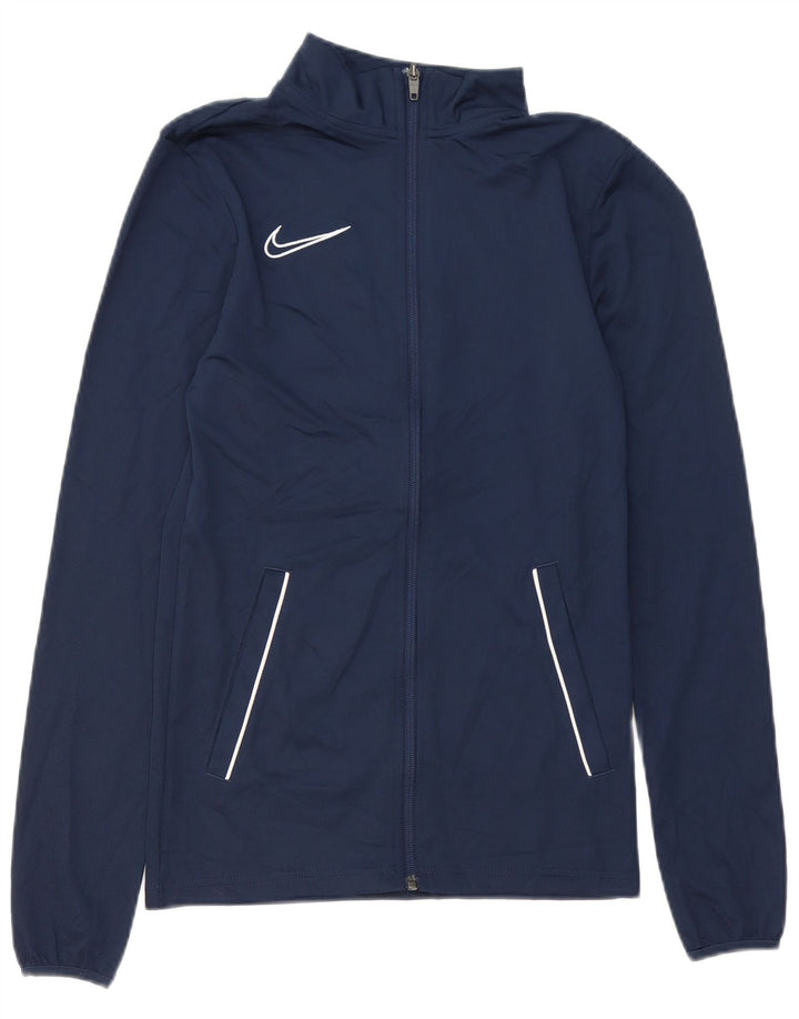 NIKE Hombre Dri Fit Chándal Top Chaqueta XS Azul Marino
