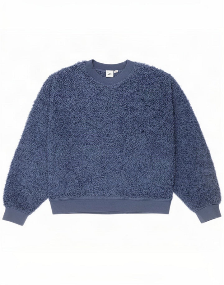 Gap Jersey de forro polar extragrande para mujer UK 10 Small Poliéster azul