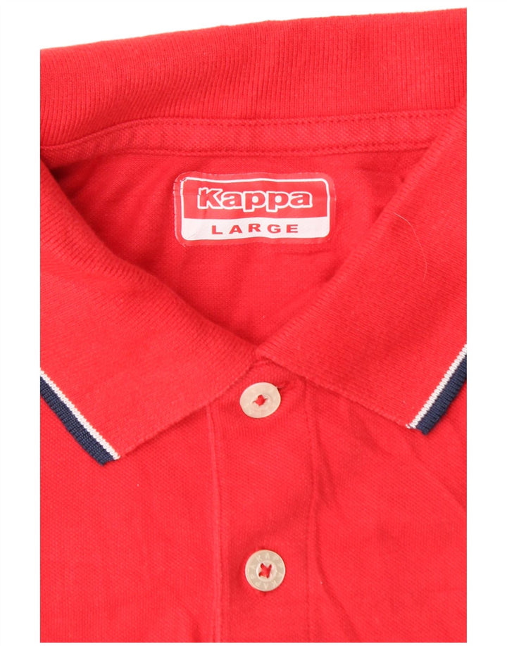 Kappa Polo Hombre Grande Rojo
