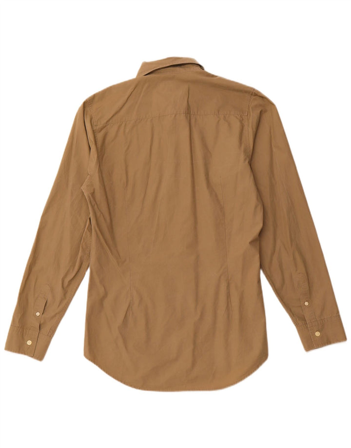 CALVIN KLEIN JEANS Camisa Hombre Grande Caqui Algodón