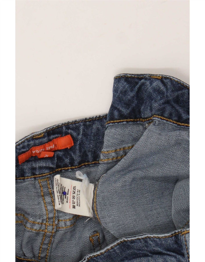 White Stuff Falda Vaquera para Mujer US 12 Medium W32 Algodón Azul