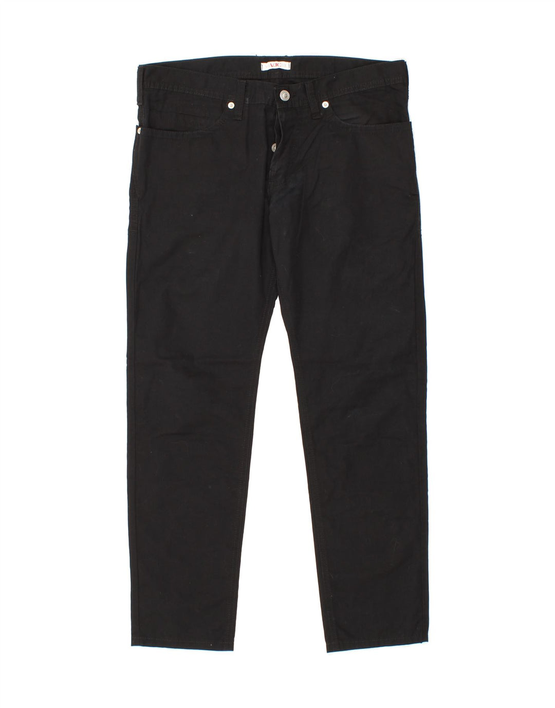 VERSACE Womens Slim Casual Trousers IT 46 Large W32 L26 Black Polyester Vintage Versace and Second-Hand Versace from Messina Hembry 